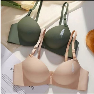   From nhỏ Tăng size  Combo 3 Áo ngực nữ Áo lót su đúc hình lá liễu có may chống rách không gọng đệm 3cm 