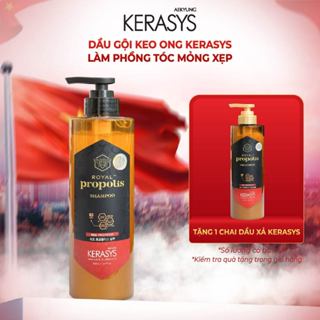 Dầu gội phục hồi keo ong Kerasys Royal Propolis Red Hàn Quốc ngăn rụng tóc, làm phồng tóc mỏng xẹp