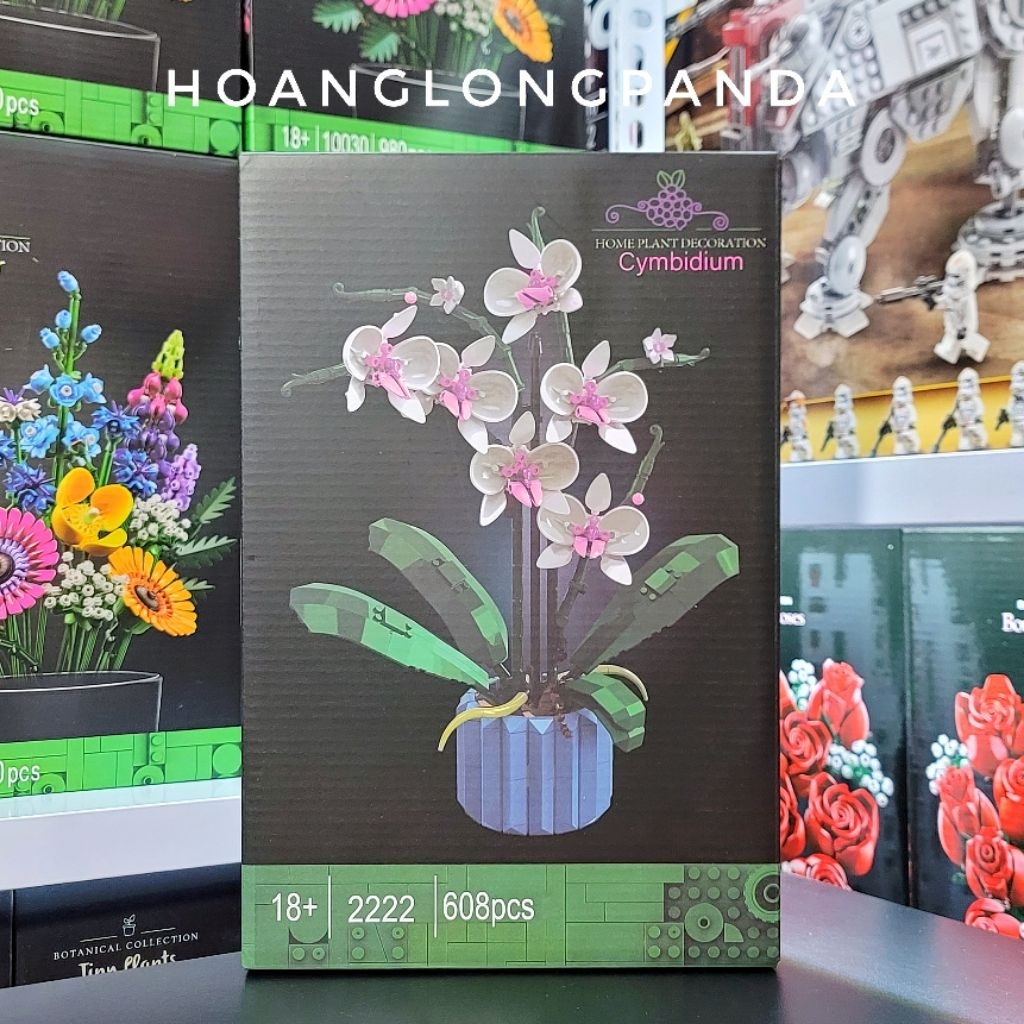 [Ideas] Đồ chơi lắp ráp Hoa Lan 2222 Orchids 608 chi tiết