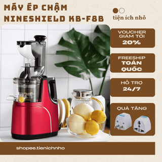Máy Ép Chậm Nineshield KB-F8B  Máy Ép Nguyên Quả Trái Cây Rau Củ Quả Kiệt Bã Tiện Lợi- Bảo Hành 12 Tháng
