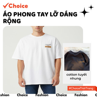 [Choice] Áo Thun Phông FA1-0019-100 AH89 - Nữ Nam Tay Lỡ, Dáng Rộng Unisex, In Chữ Đơn Giản