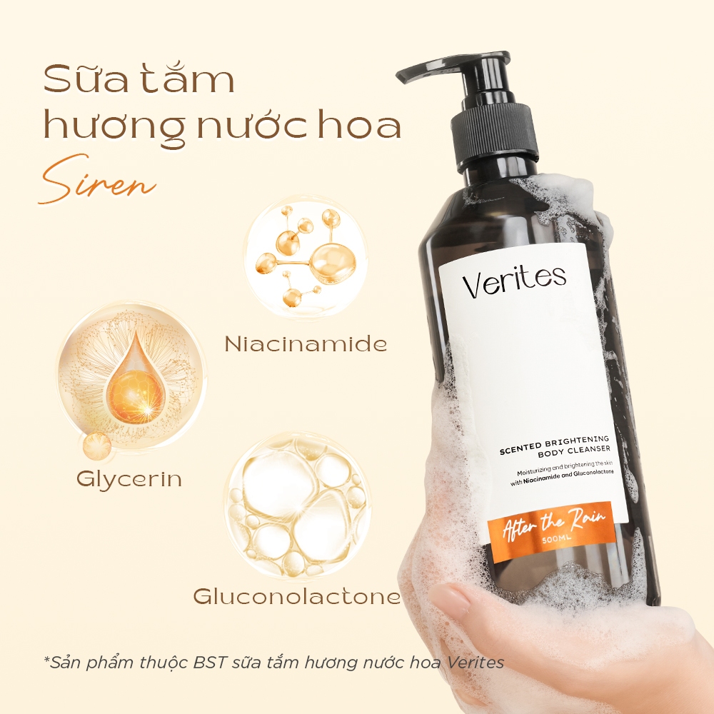 Sữa tắm hương nước hoa VERITES Body Wash Signature Collection hương Joie de Vivre 500ml | BigBuy360 - bigbuy360.vn