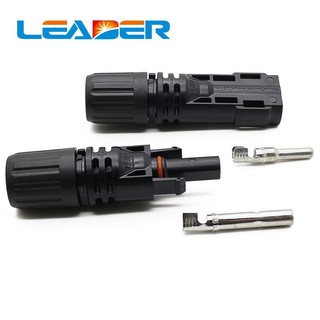 MC4 Leader kết nối dây DC bằng đồng mạ thiếc, chống nước IP67, điện áp 1500V, dòng điện 20A - 30A