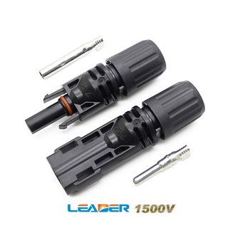 MC4 Leader kết nối dây DC bằng đồng mạ thiếc, chống nước IP67, điện áp 1500V, dòng điện 20A - 30A