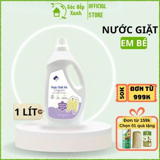 Nước giặt xả em bé Ecocare 1L hương cam bạc hà dành cho trẻ sơ sinh, an toàn, khử mùi