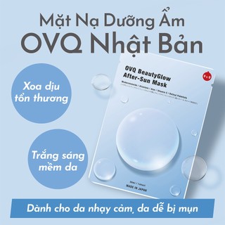  Combo 5 Mặt Nạ Dưỡng Ẩm OVQ Nhật Bản Dành riêng cho da nhạy cảm và da mụn xoa dịu tổn thương dưỡng sáng mịn da 