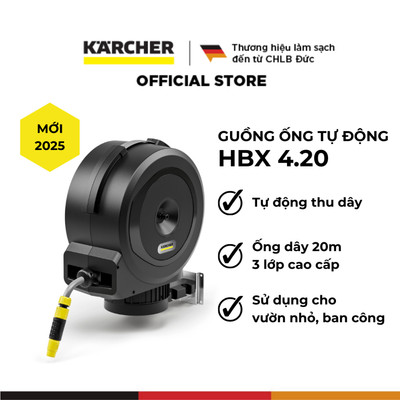 Guồng ống cuốn tự động Karcher HBX 4.20 ống dây cấp nước dài 20m - Phiên bản cải tiến của CR 7.220 - Bảo hành 3 tháng