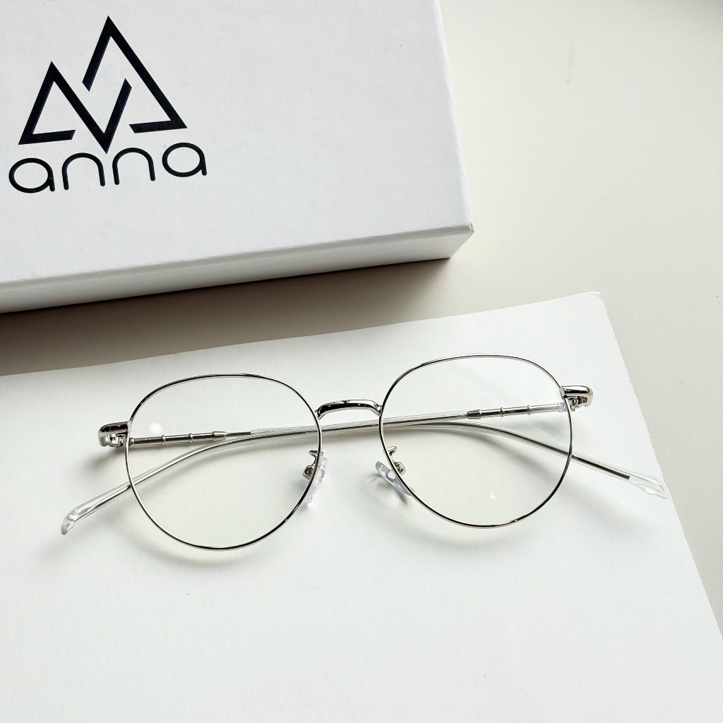 Gọng kính mắt thời trang ANNA dáng tròn chất liệu kim loại 6895 | BigBuy360 - bigbuy360.vn