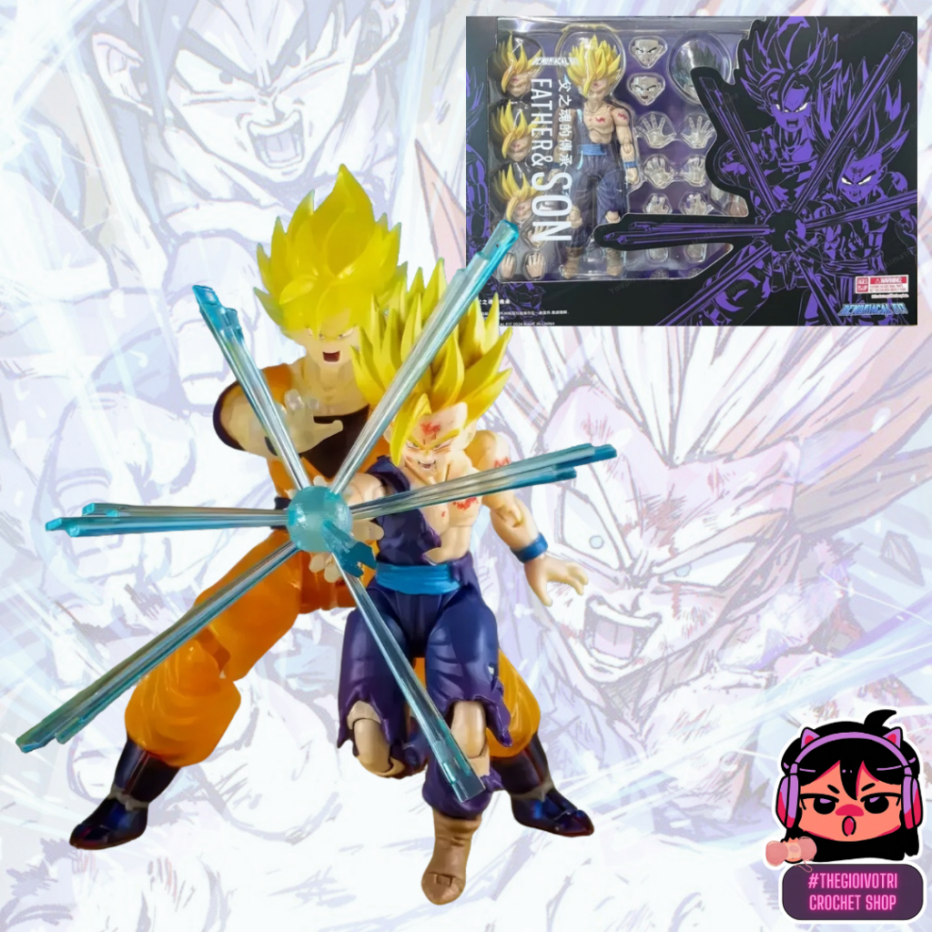 DF DEMONIACAL FIT HIGH QUALITY ACTION FIGURE "SHF SDCC GOHAN AND GOKU GHOST" (2ND - FULLBOX)