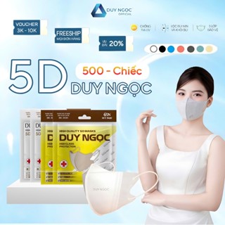 Thùng 500 Chiếc Khẩu Trang 5D Duy Ngọc - (Tặng 20 Chiếc 5D)