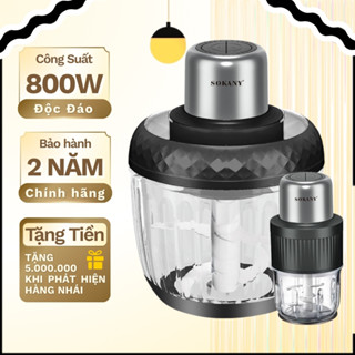  Máy xay thịt cao cấp SOKANY hệ thống lưỡi dao xoắn ốc xay nhuyễn mọi loại thực phẩm - SK06008 