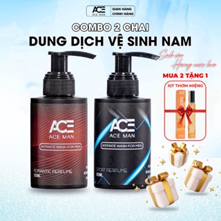 [TẶNG QUÀ] Combo 2 chai Dung dịch vệ sinh nam giới ACEMAN 100ml hương nước hoa nam lôi cuốn quyến rũ