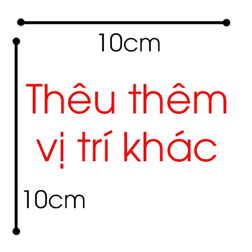 [đặt kèm áo] Thêu thêm vị trí