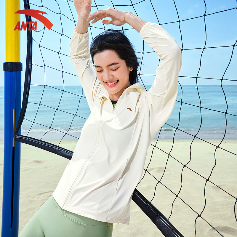 ANTA Nữ Training Áo khoác thể thao Knitted Track Top 1625B7717