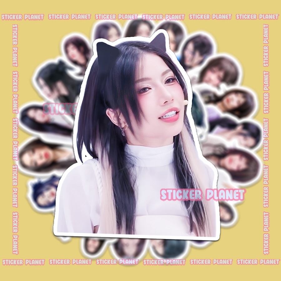 Sticker Em Xinh Say Hi LyHan Ver4 update trang trí mũ bảo hiểm,guitar,ukulele,điện thoại,sổ tay,lapt