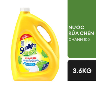 Nước rửa chén Sunlight Chanh Can 3.6Kg