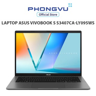 Laptop Asus Vivobook S S3407CA-LY095WS (Ultra 5-225H/ Onboard graphics/ 16GB/ 512GB/ Windows 11 + Office + Microsoft)