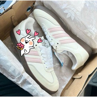 Giày Thể Thao Nam Nữ Màu Hồng Nhạt Phối 3 Sọc Pink Cloud White Dễ Phối Đồ Cổ Thấp Đi Chơi Đi Học 