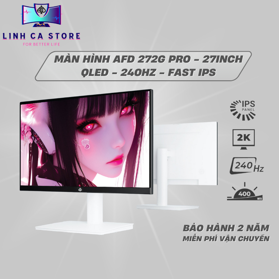 Màn Hình Máy Tính 27 Inch 2K 240Hz Fast IPS AFD272G PRO QLED–HDR400,FreeSync,400nits,Bảo Hành 2 Năm | BigBuy360 - bigbuy360.vn