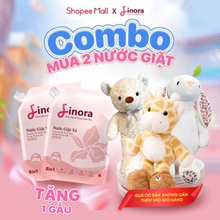 Combo 2 Nước Giặt Xả Finora hương nước hoa lưu Hương lâu + Tặng quà màu ngẫu nhiên