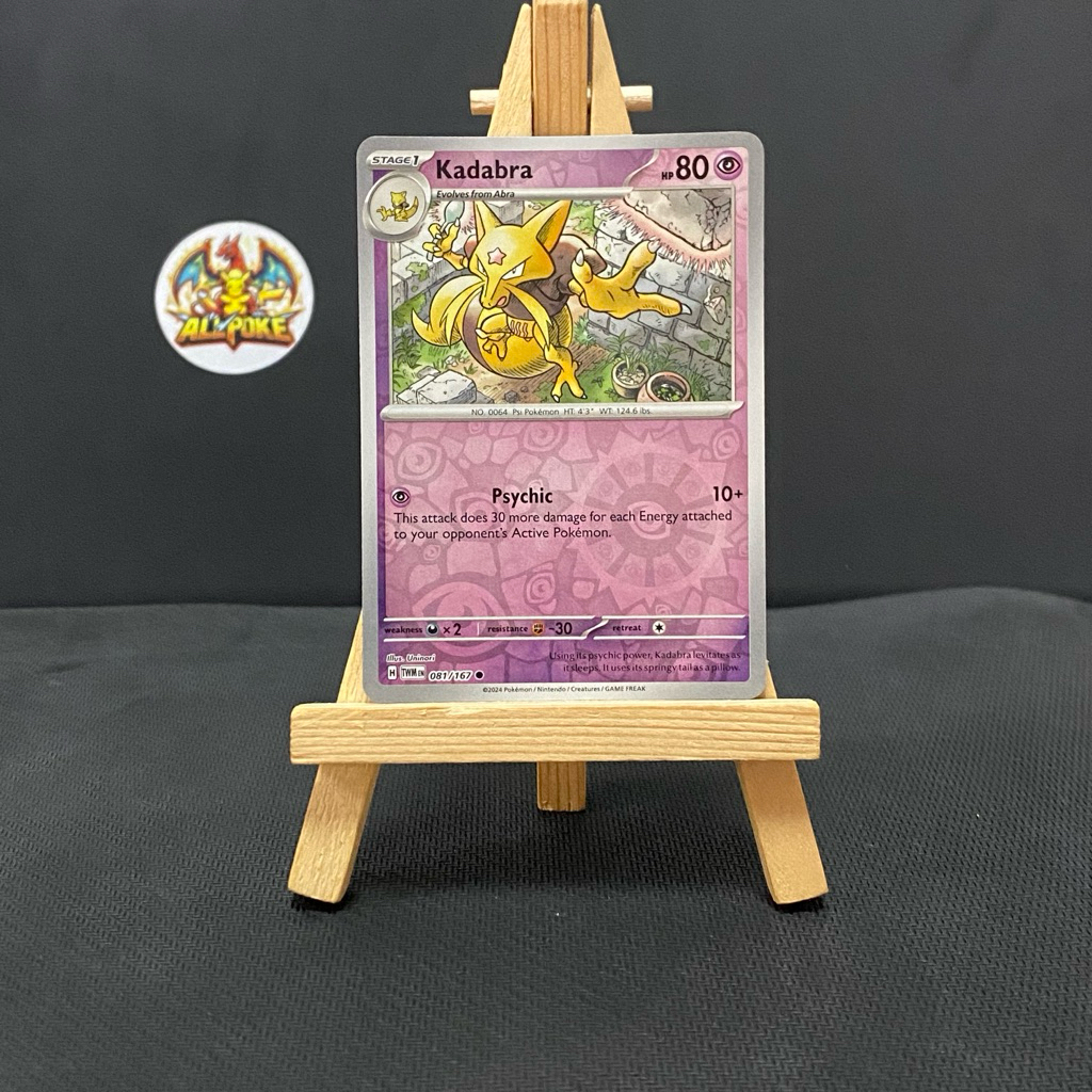 Thẻ Bài [ Pokemon TCG- Card Game ] Kadabra - 081/167 - Common Reverse Holo -M-NM