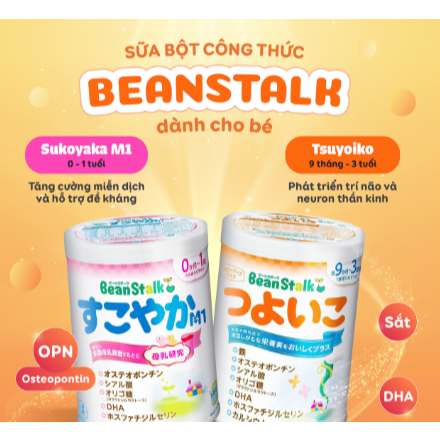[GIẢM GIÁ CỰC SÂU] Sữa Beanstalk Sukoyaka nội địa Nhật 800g