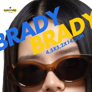   LIMITED  Kính mát BRADY form oval cá tính dễ mang hợp mọi mặt 