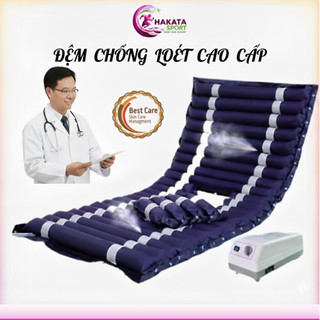 Nệm hơi chống loét cao cấp cho người già, CÓ Lổ Vệ Sinh, Nệm cho người bị bại liệt, người bệnh nằm viện dài ngày