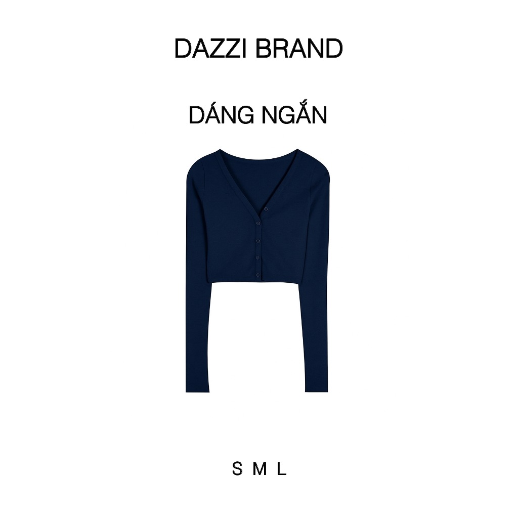 [MỞ BÁN] Áo khoác Cardigan có khuy chất cotton co dãn DAZZI Women K01-2 | BigBuy360 - bigbuy360.vn