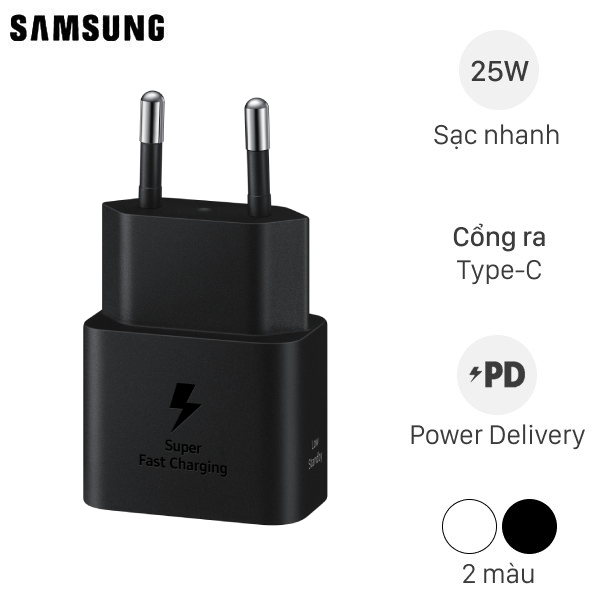 Adapter Sạc Type C PD 25W Samsung EP-T2510N ( Like New )