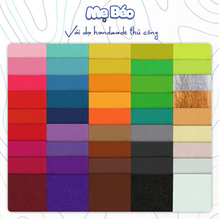 Vải Dạ Nỉ Cứng Khổ 45x45cm, 45x90cm, 90x90cm - Làm đồ chơi thủ công, Gấu bông, Trang Trí