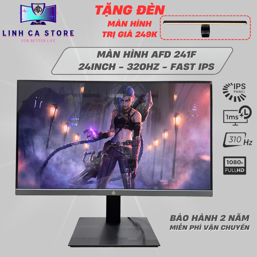 Màn Hình Gaming 24 Inch 320Hz 0,5ms GTG AFD241F - Fast IPS, Full HD, HDR, FreeSync, Bảo Hành 2 Năm