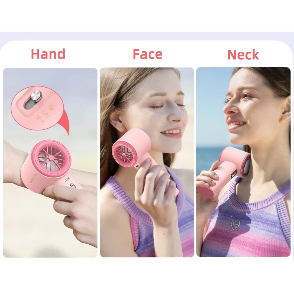 {HOẢ TỐC - MẪU 2026} Quạt Cầm Tay Sò Lạnh Tặng Kèm STiCKER Chính Hãng GOOJODOQ. | BigBuy360 - bigbuy360.vn