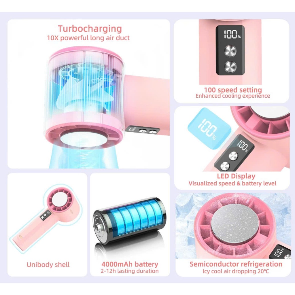 {HOẢ TỐC - MẪU 2026} Quạt Cầm Tay Sò Lạnh Tặng Kèm STiCKER Chính Hãng GOOJODOQ. | BigBuy360 - bigbuy360.vn