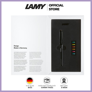 Lamy safari set – all black / all white + 6 rings
