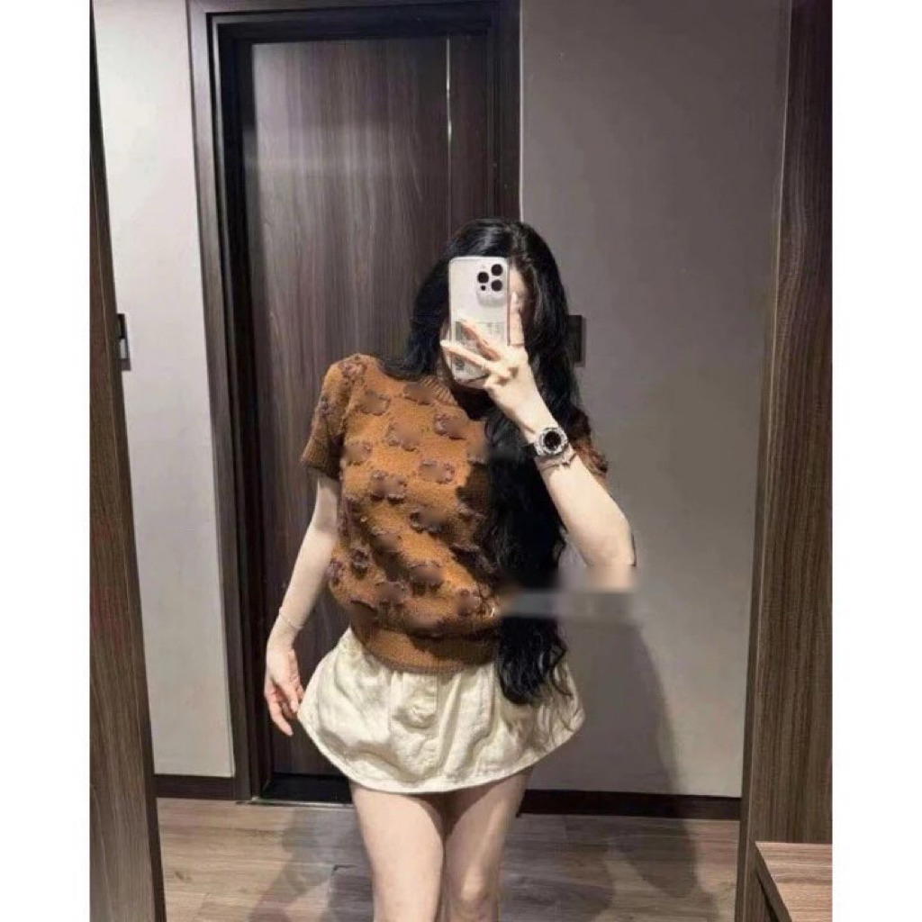 Áo Len Cộc Tay G Xù Nổi Siu Hot [Sẵn Ship][Full màu]