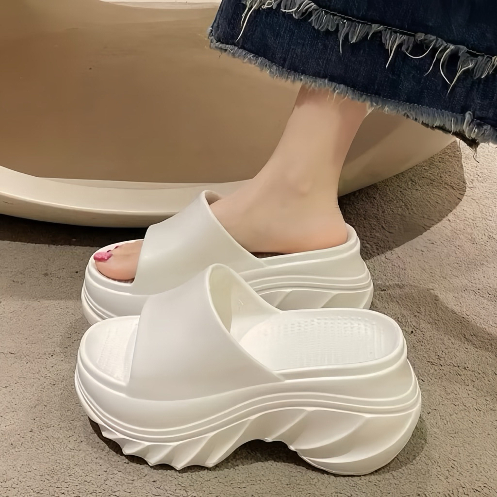 Dép một quai nữ đế cao 7.5cm chất liệu eva êm mềm thiết kế trẻ trung năng động thời trang mẫu mới 2025