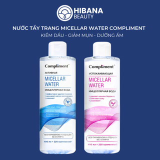  Nước Tẩy Trang Compliment Micella Water giúp loại bỏ bụi và sạch sâu cho da mụn da nhạy cảm 400ml 