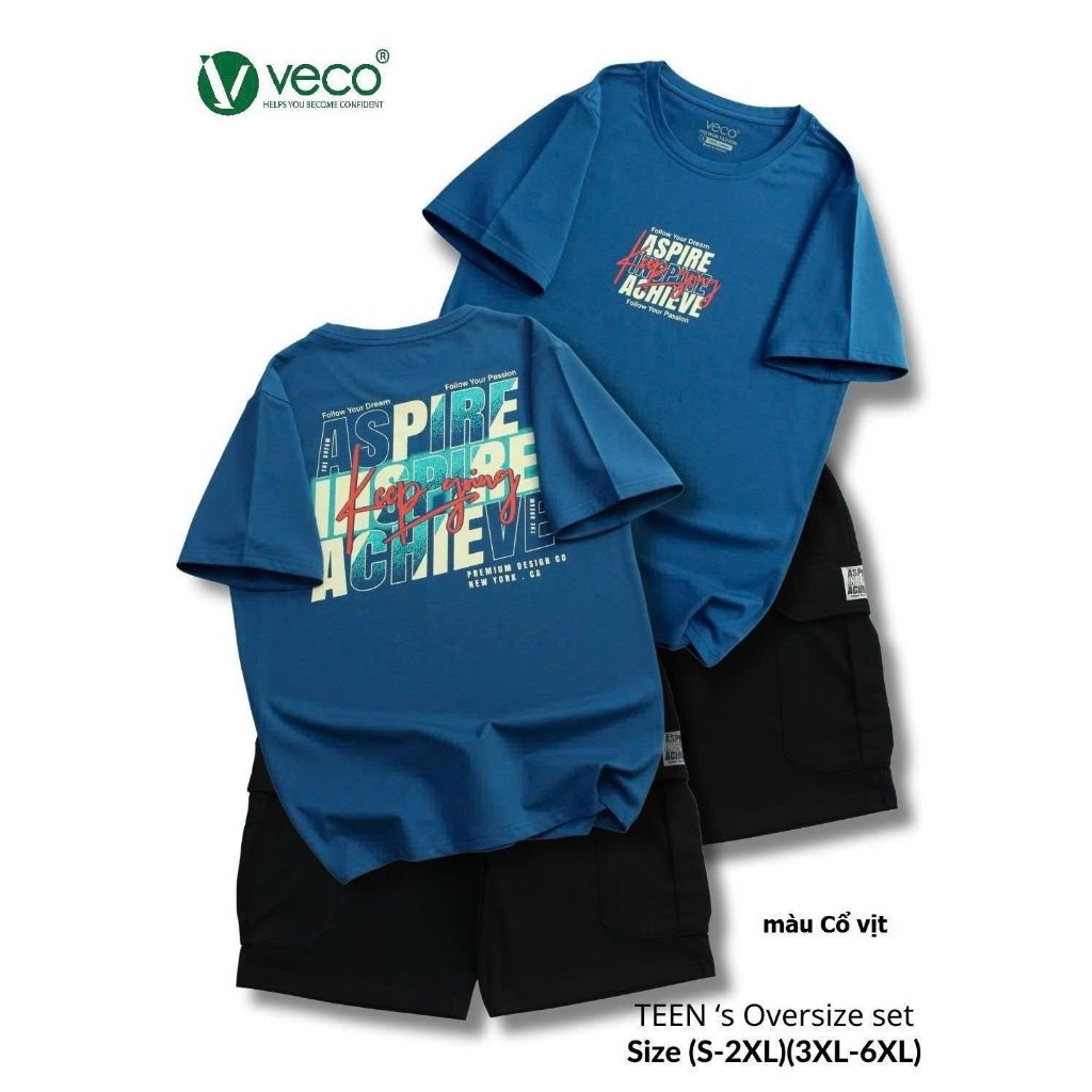 BỘ THUN VECO CHỮ ASPIRE 45-72KG