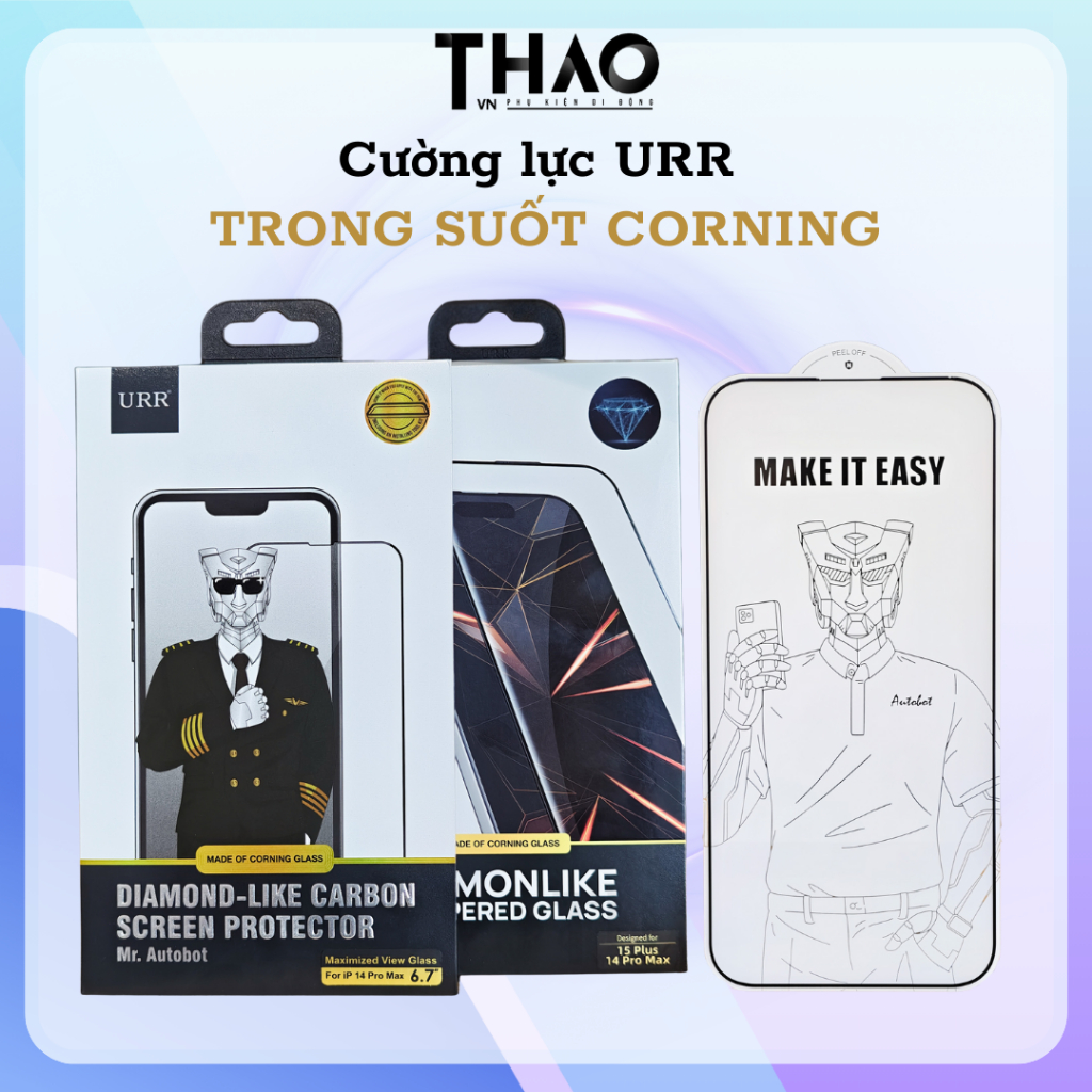 Cường lực URR Diamond-Like Carbon Corning  dành cho iPhone