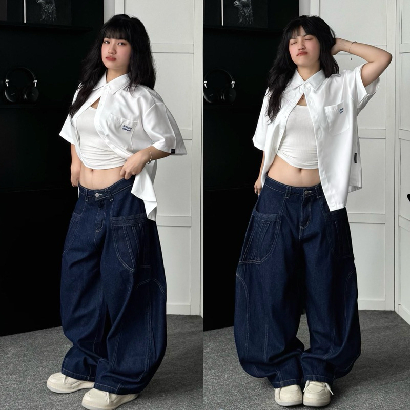 GARY DENIM PANTS - Quần Jeans Trơn Ống Cong vải washed màu ĐEN/TRẮNG/XÁM form Unisex nam nữ - Quần bò Jaystoree | BigBuy360 - bigbuy360.vn