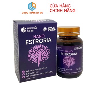 Sâm Ngọc Nữ Estroria Dược phẩm 24H MC - Hộp 30 viên - giúp đẹp da, tăng nội tiết hiệu quả