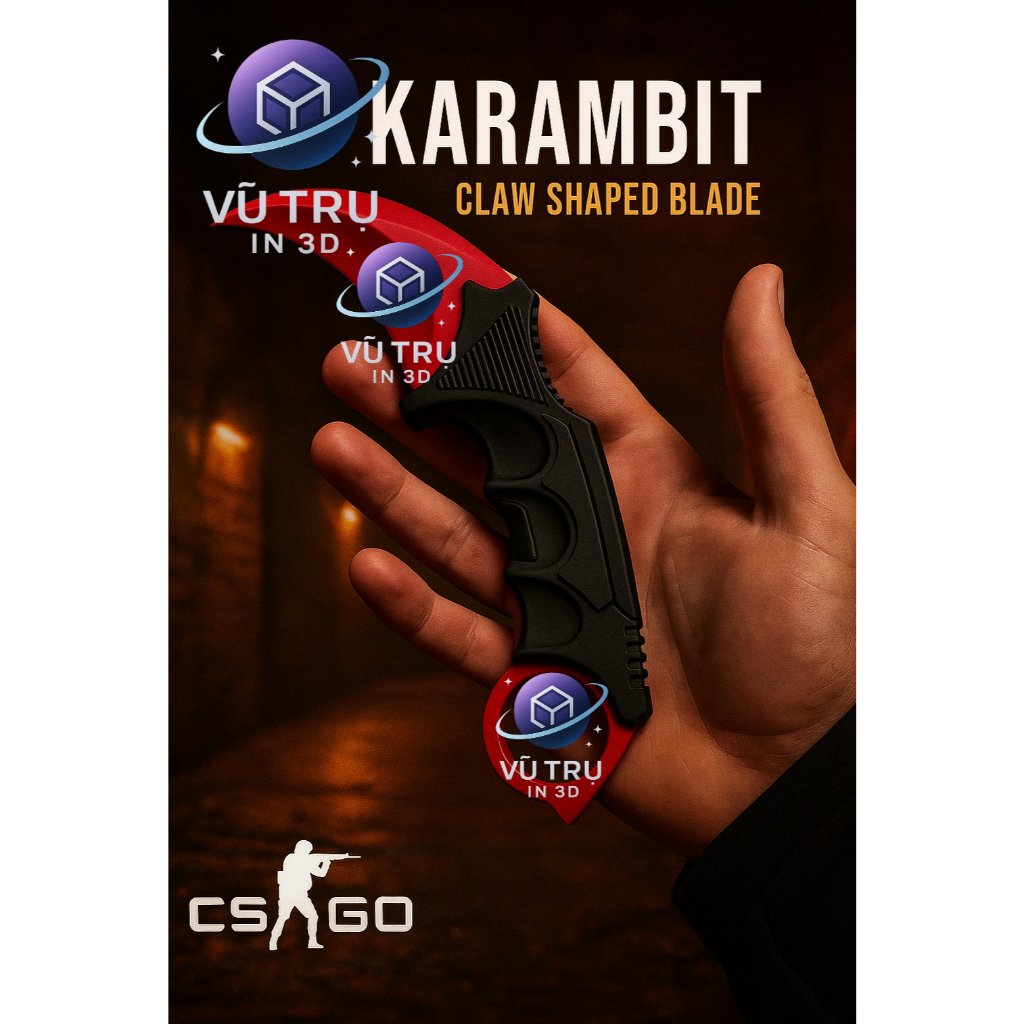 [CS:GO] Đồ Chơi Móc Tay Karambit Skin Counter-Strike