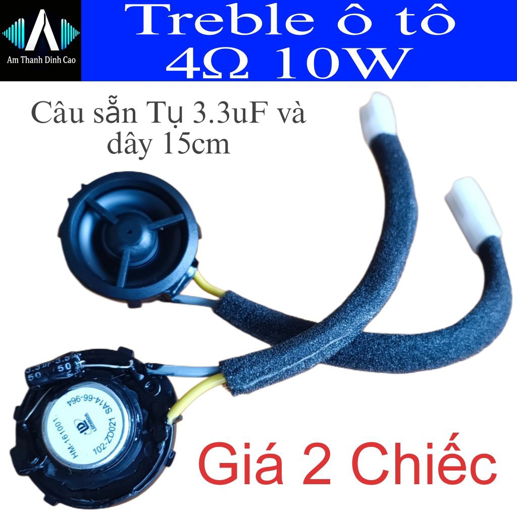 (2 Cái) Loa Treble Ô Tô 10w tháo xe Diy -
