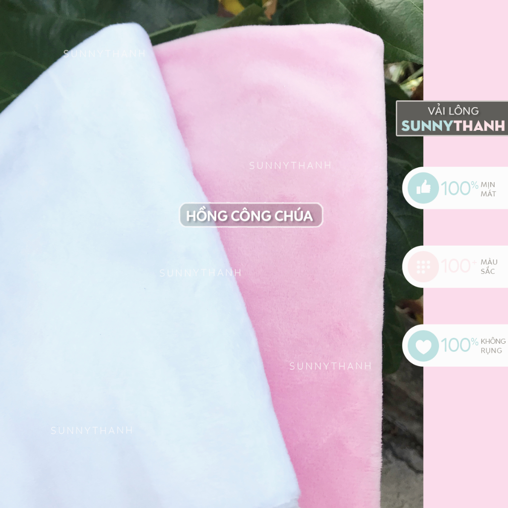 25cm*25cm_MINI LÔNG NHUNG_Vải lông nhung may doll siêu rẻ siêu mịn oufits doll, scrunchies 2525