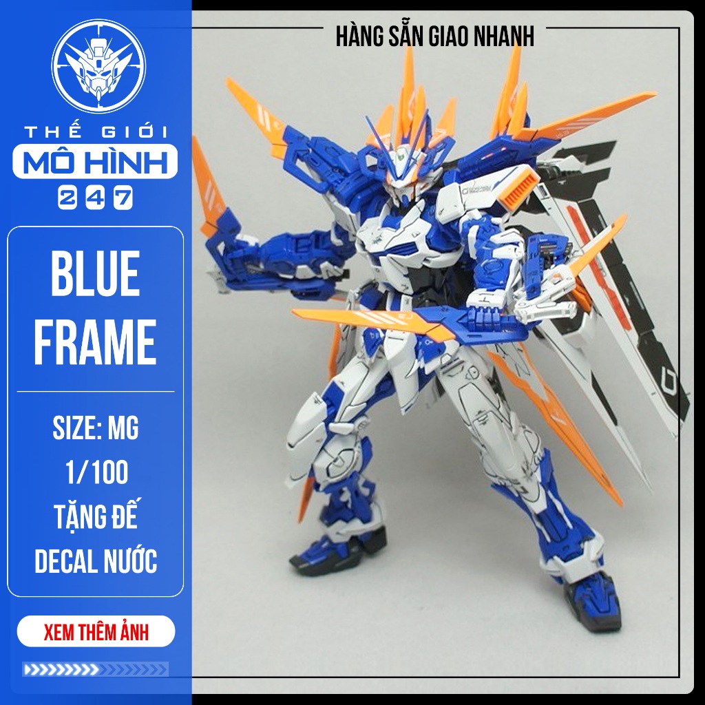 (Tặng đế + Decal nước) Mô hình lắp ráp ASTRAY BLUE FRAME JJ tỉ lệ 1/100