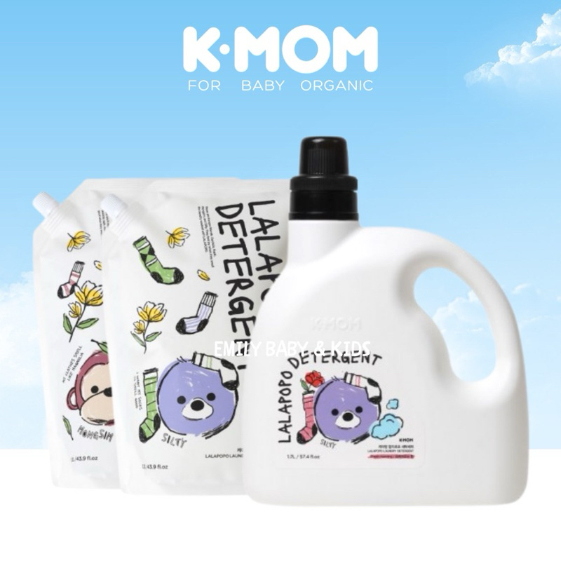 Nước Giặt Xả Thuần Chay K-MOM LALAPOPO Hàn Quốc