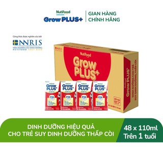   Livestream BeyondK  Thùng Sữa Bột Pha Sẵn Nutifood GrowPLUS+ Đỏ  Suy Dinh Dưỡng   48 Hộp x110ml   Bao bì tùy lô hàng  