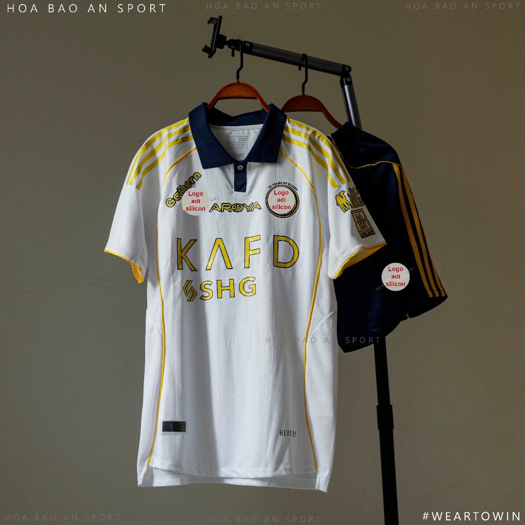 Quần Áo Bóng Đá, Đồ Đá Banh AL NASSR Trắng 2025/26 Vải Thái Cao Cấp Thể Thao Hòa Bảo An - Áo RONALDO