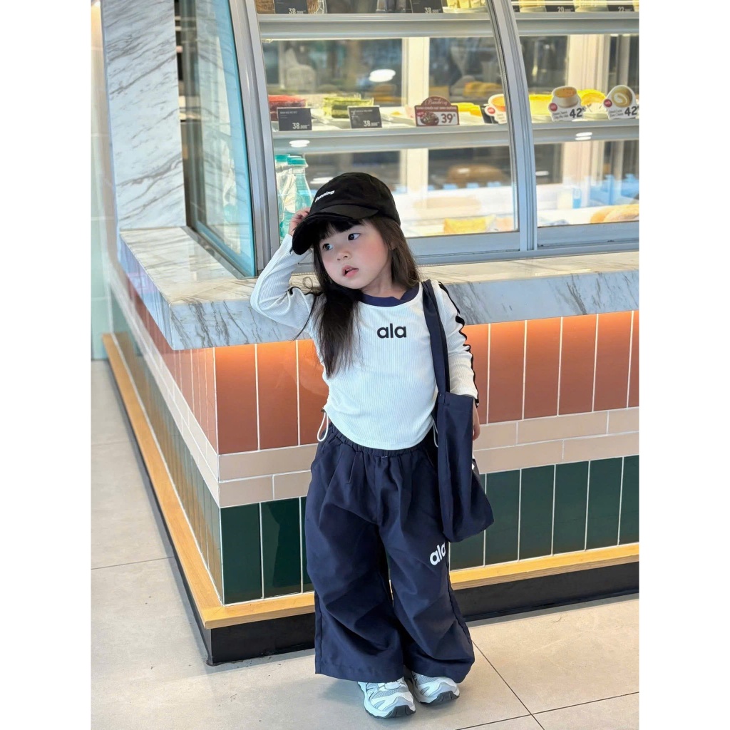 Quần áo thu đông cho bé gái 2 tuổi - 10 tuổi, set đồ bé gái thể thao cá tính: áo, quần,túi cho bé 10